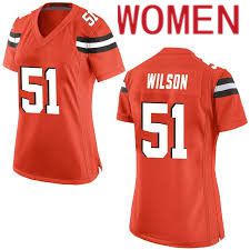 Women Cleveland Browns 51 Mack Wilson Nike Oragne Game NFL Jersey